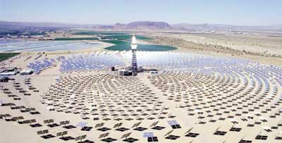 Panneau solaire désert