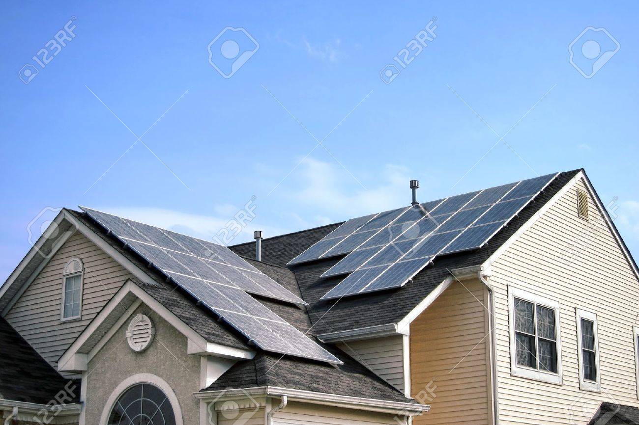 Panneau solaire sur pignon