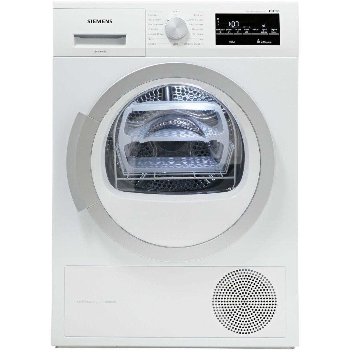 Sèche linge pompe à chaleur siemens wt47w460ff - iq500