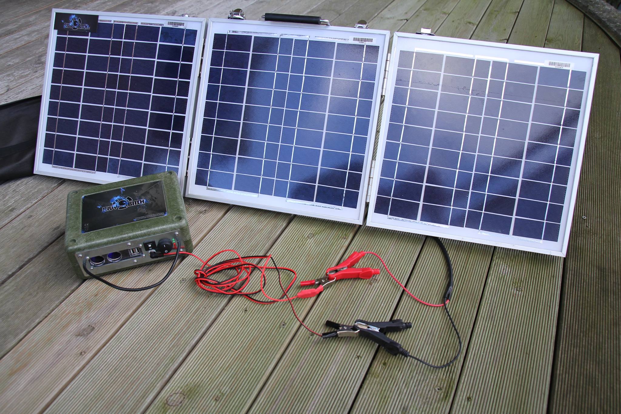 Panneau solaire pour la peche a la carpe