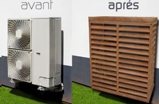 Coffrage anti bruit pompe a chaleur