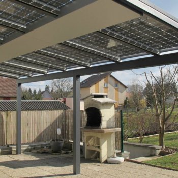 Panneau solaire pergola