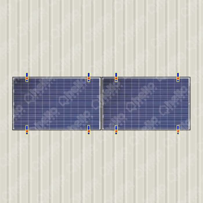 Fixation panneau solaire tole ondulee