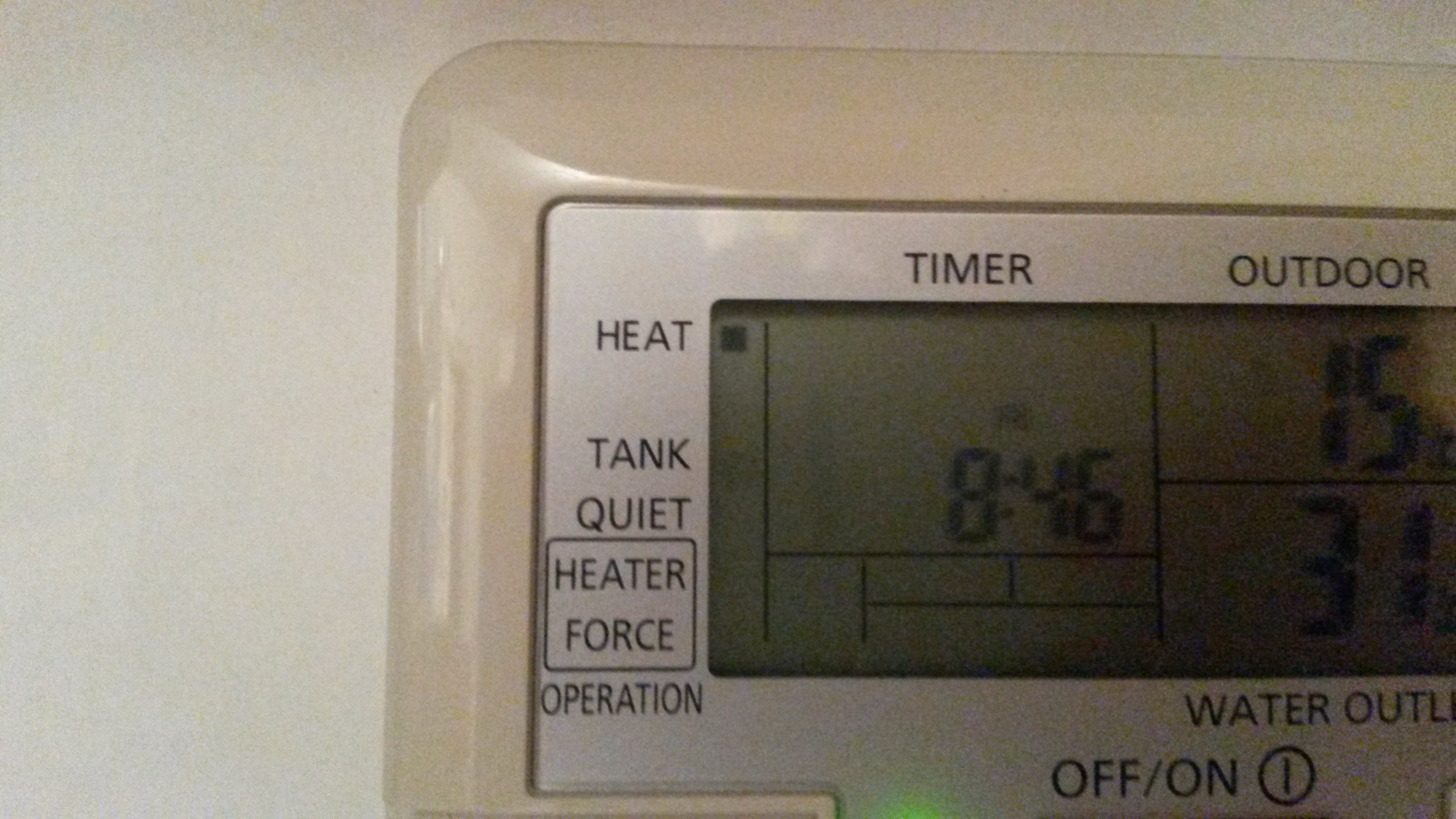 Reglage temperature pompe a chaleur air eau