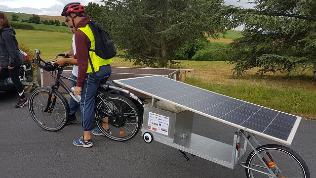 Vélo panneau solaire