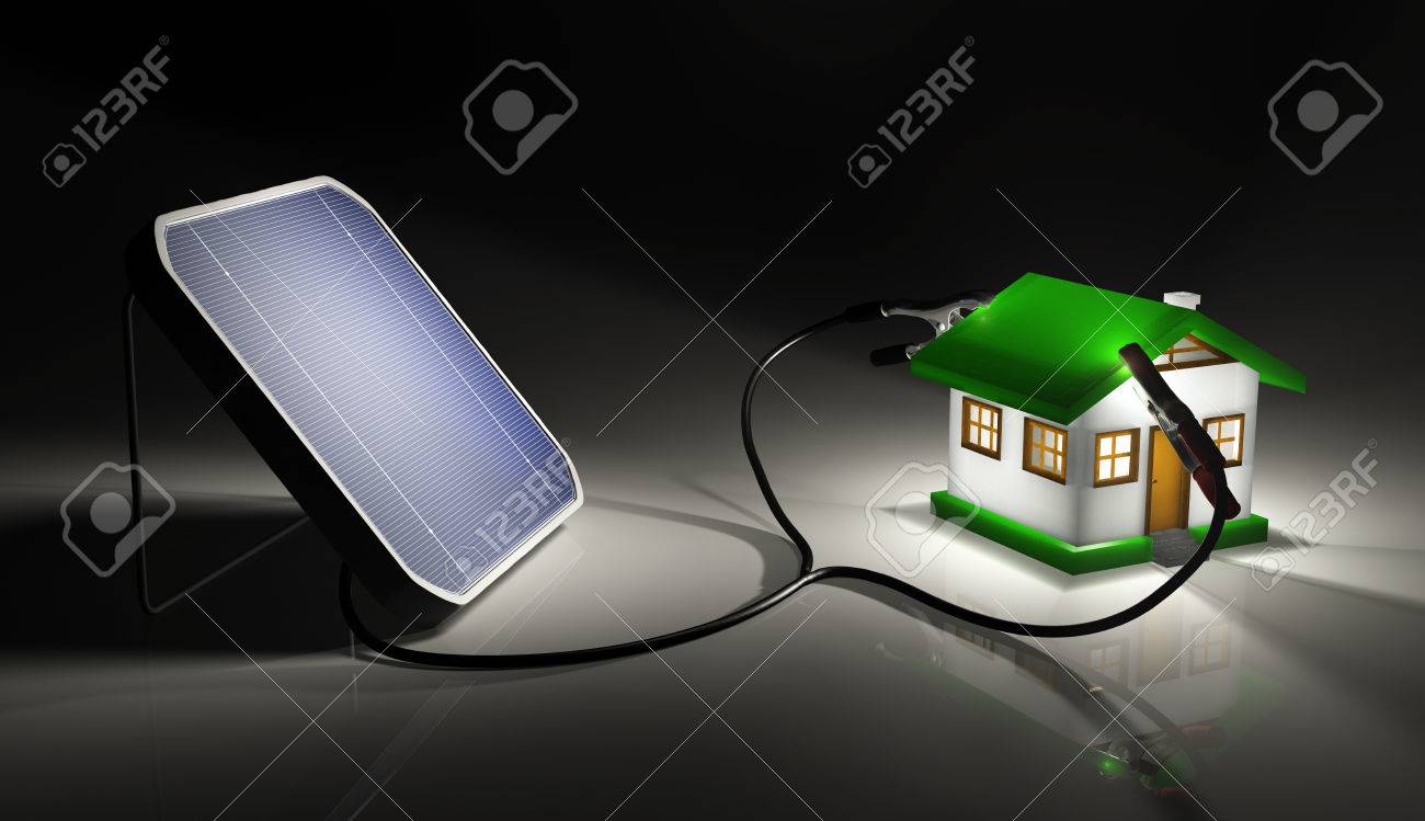 Lumiere sur panneau solaire