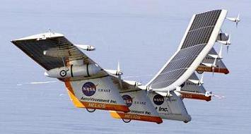 Avion électrique panneau solaire