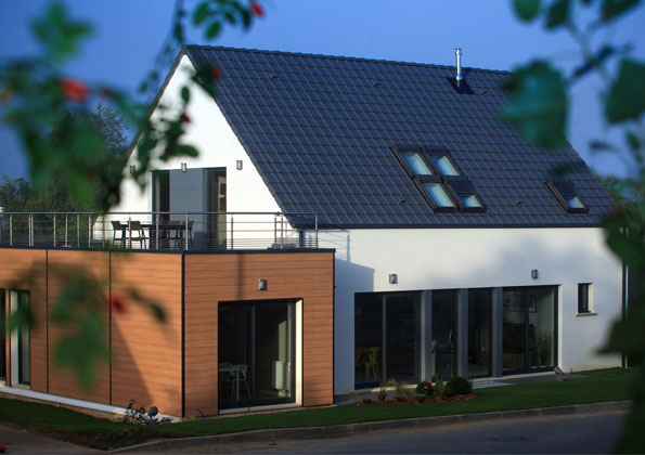 Panneau solaire sur maison phenix