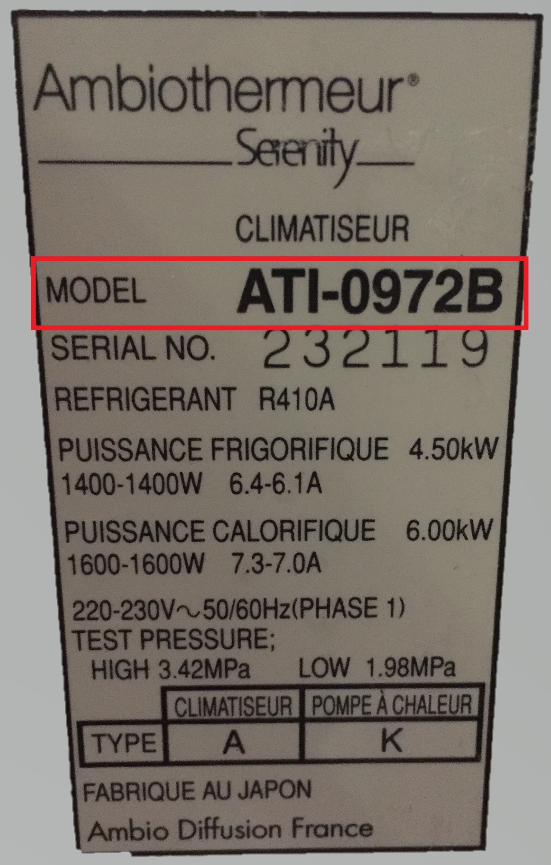 Pompe a chaleur ambiothermeur