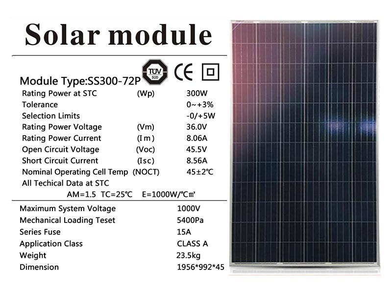300w panneau solaire