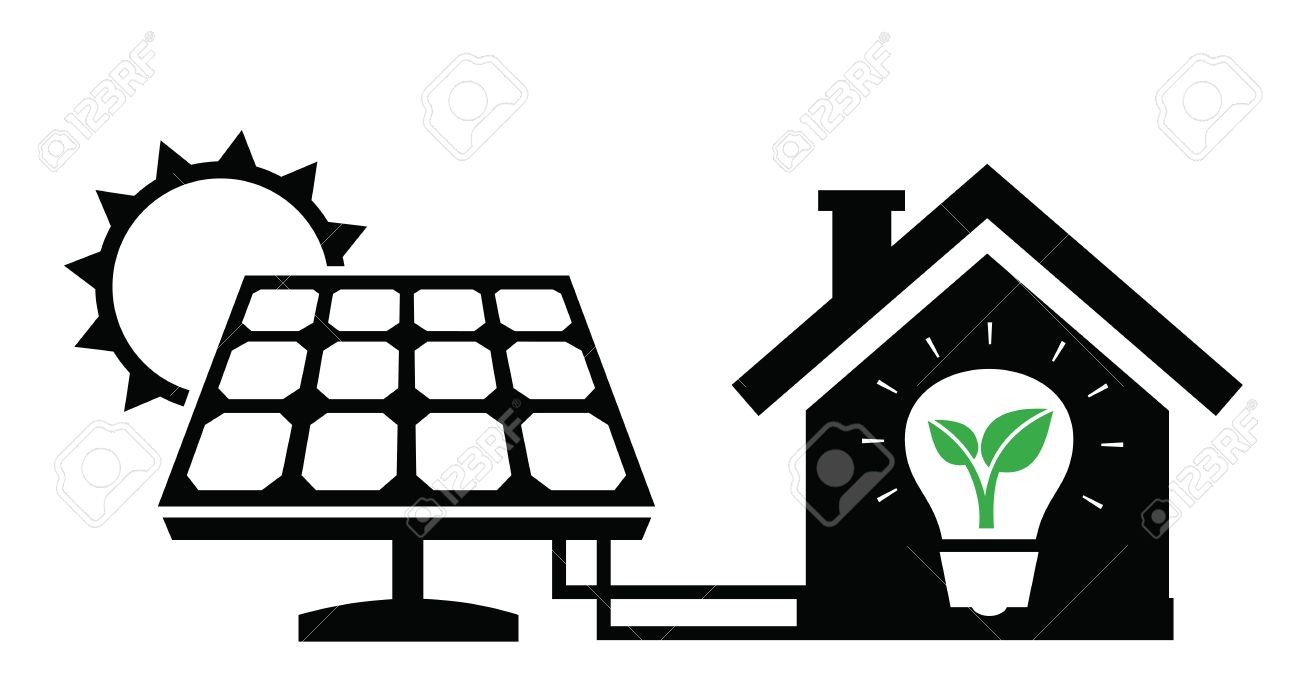 Panneau solaire pictogramme