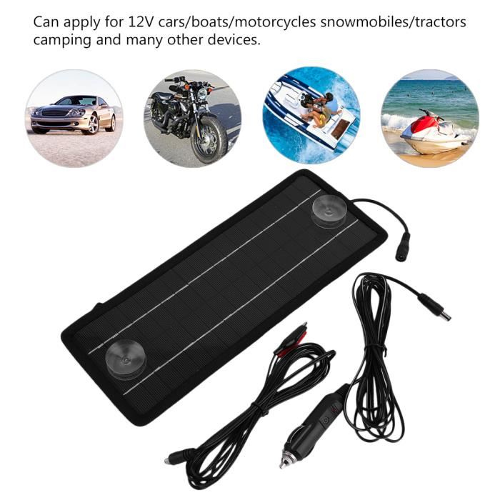 Chargeur panneau solaire pour batterie de voiture