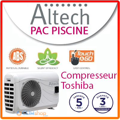 Pompe a chaleur piscine altech