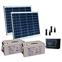 Batterie et panneau solaire pour portail