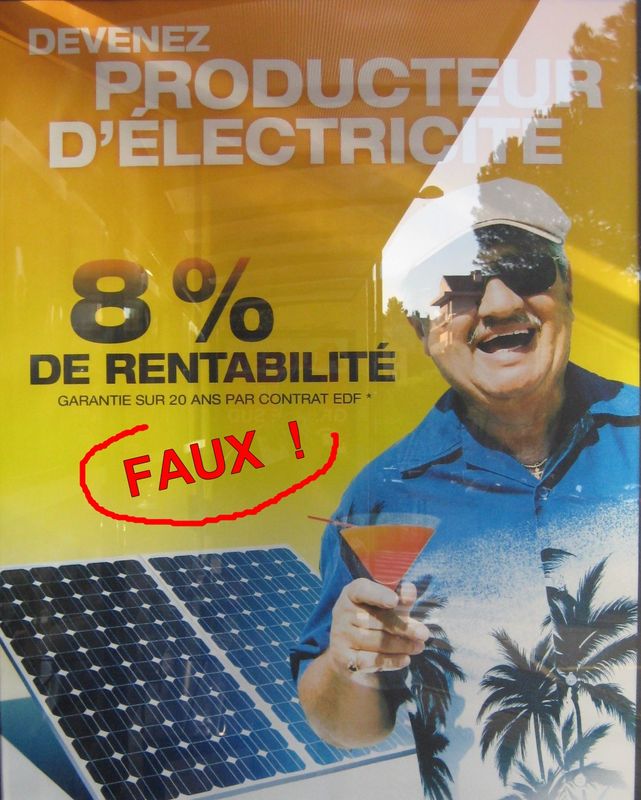 Panneau solaire pub edf