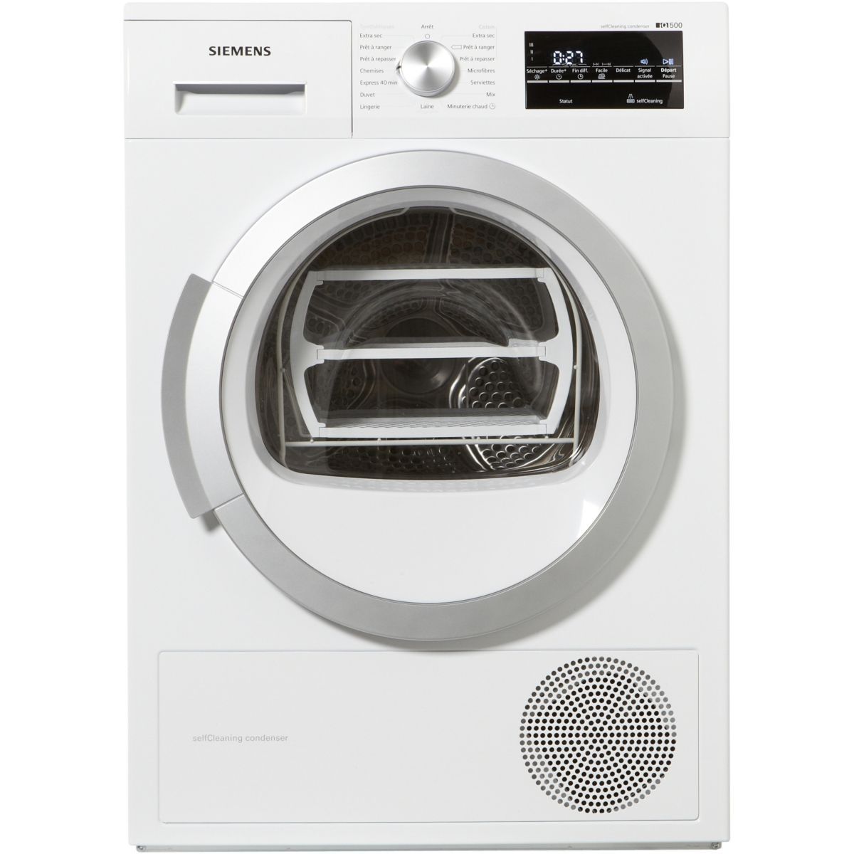 Seche linge pompe a chaleur siemens darty
