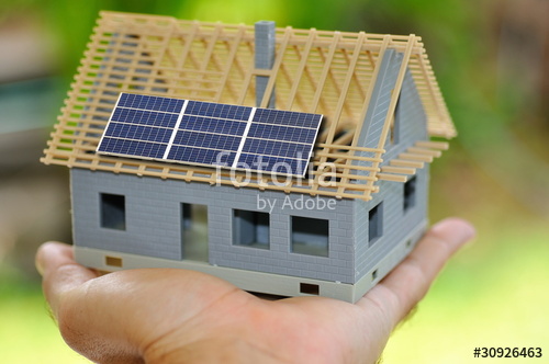 Maquette panneau solaire photovoltaique