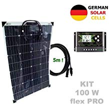 Panneau solaire 100w 12v mono souple-flexible sunpower super flex
