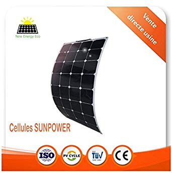 Panneau solaire flexible 100w 12v back contact
