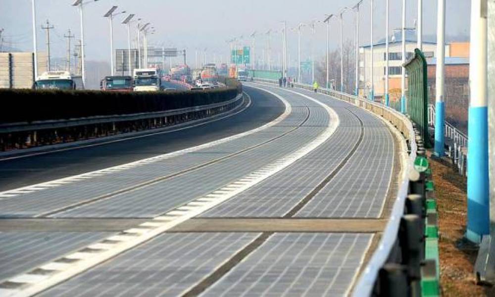Route en panneau solaire france