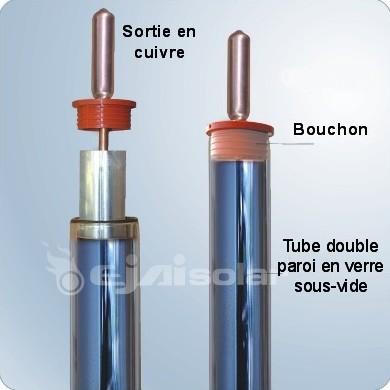 Tube verre pour panneau solaire
