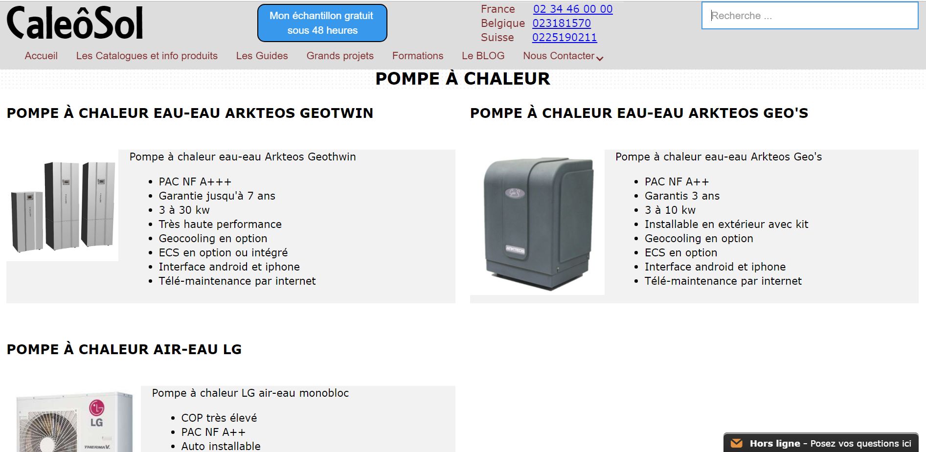 Pompe geothermie