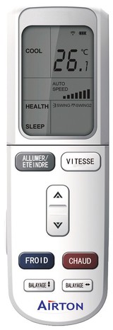 Pompe à chaleur réversible dc inverter confort+ - 3500 w - airton