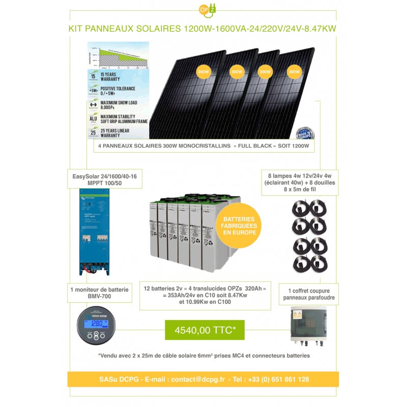 Kit panneau solaire 4 kw