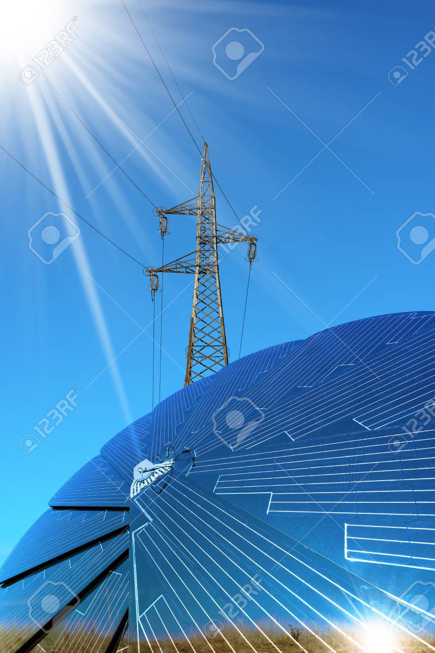 Panneau solaire forme de fleur