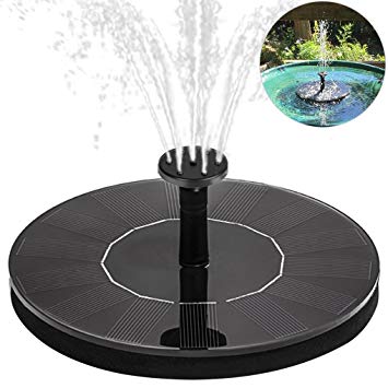 Panneau solaire fontaine