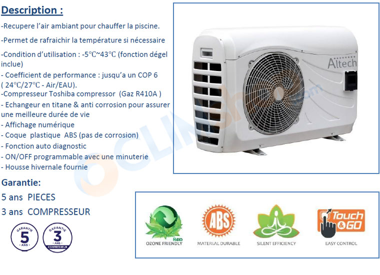 Pompe à chaleur altec