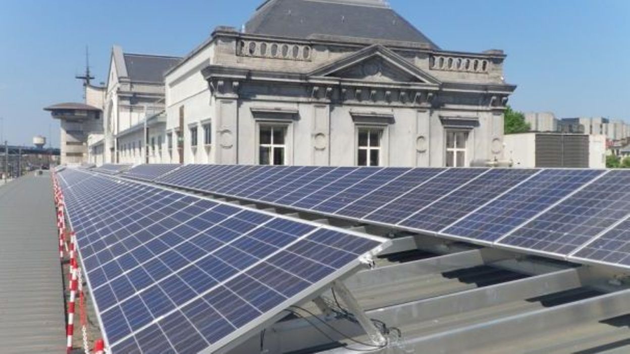 Panneau solaire pompier