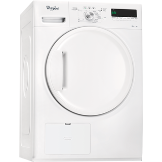 Sèche-linge pompe à chaleur whirlpool: posable, 8 kg - hscx 80531