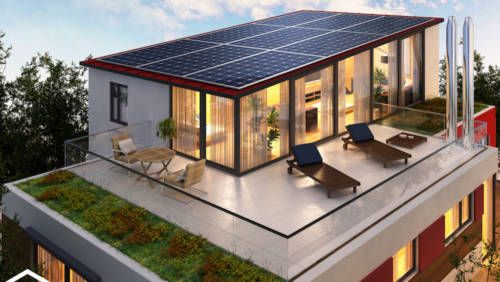 Panneau solaire maison écologique