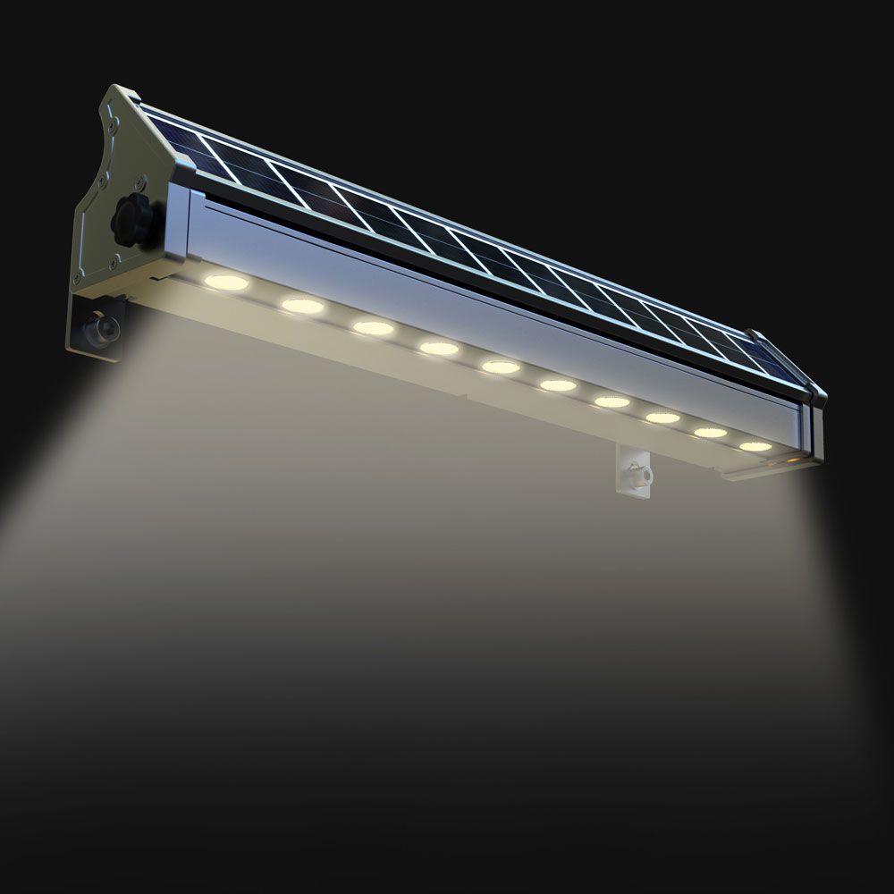 Eclairer un panneau solaire