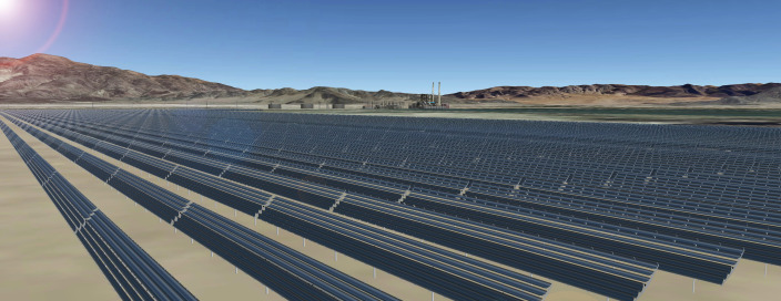 Panneau solaire parc