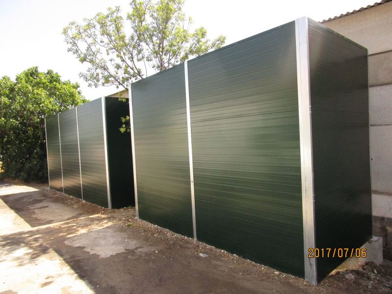 Mur acoustique pour pompe a chaleur