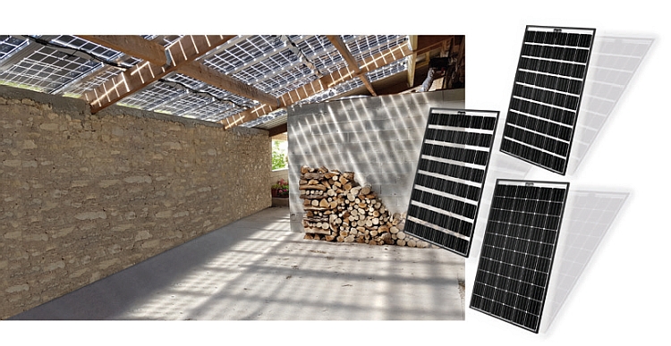 Panneau solaire transparant