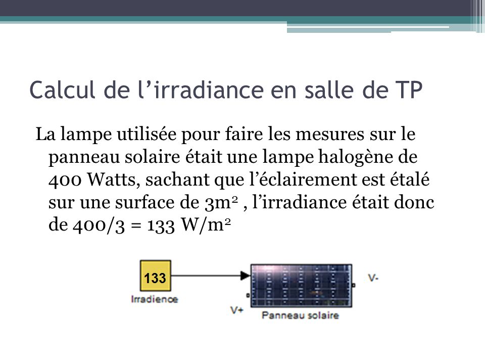 Panneau solaire tp