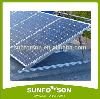 Installation panneau solaire sur toit plat