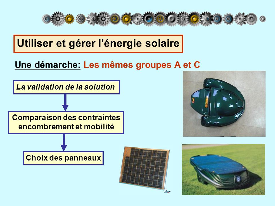 Synthese tpe panneau solaire