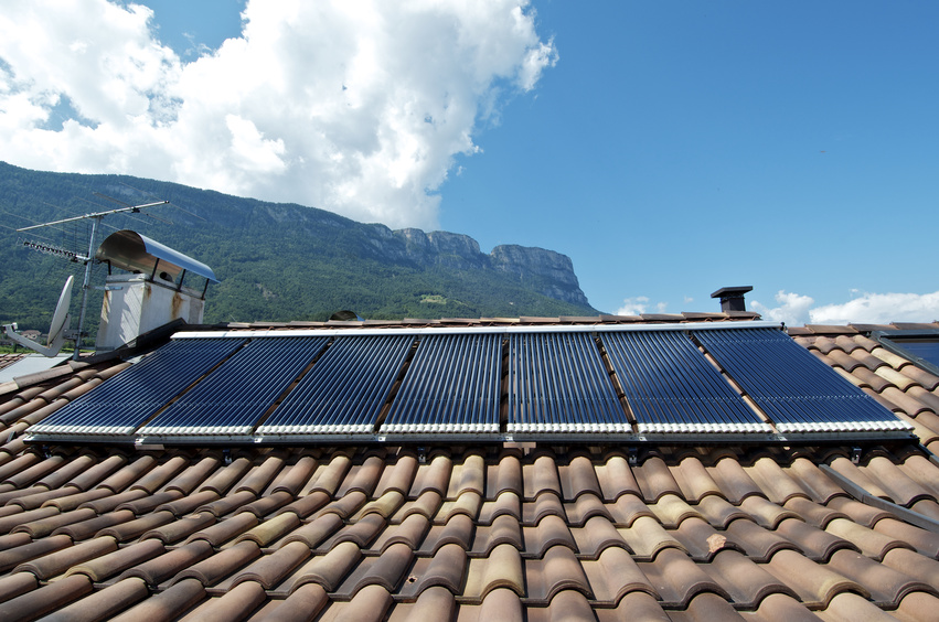 Plancher chauffant et panneau solaire
