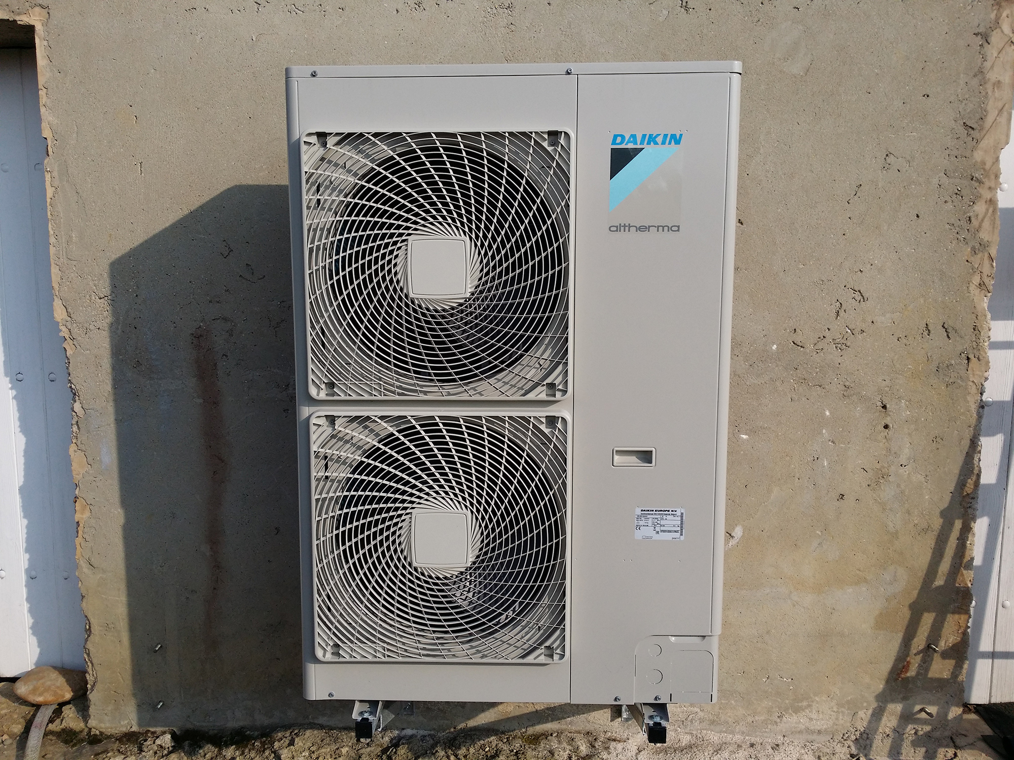 Installation groupe exterieur pompe a chaleur