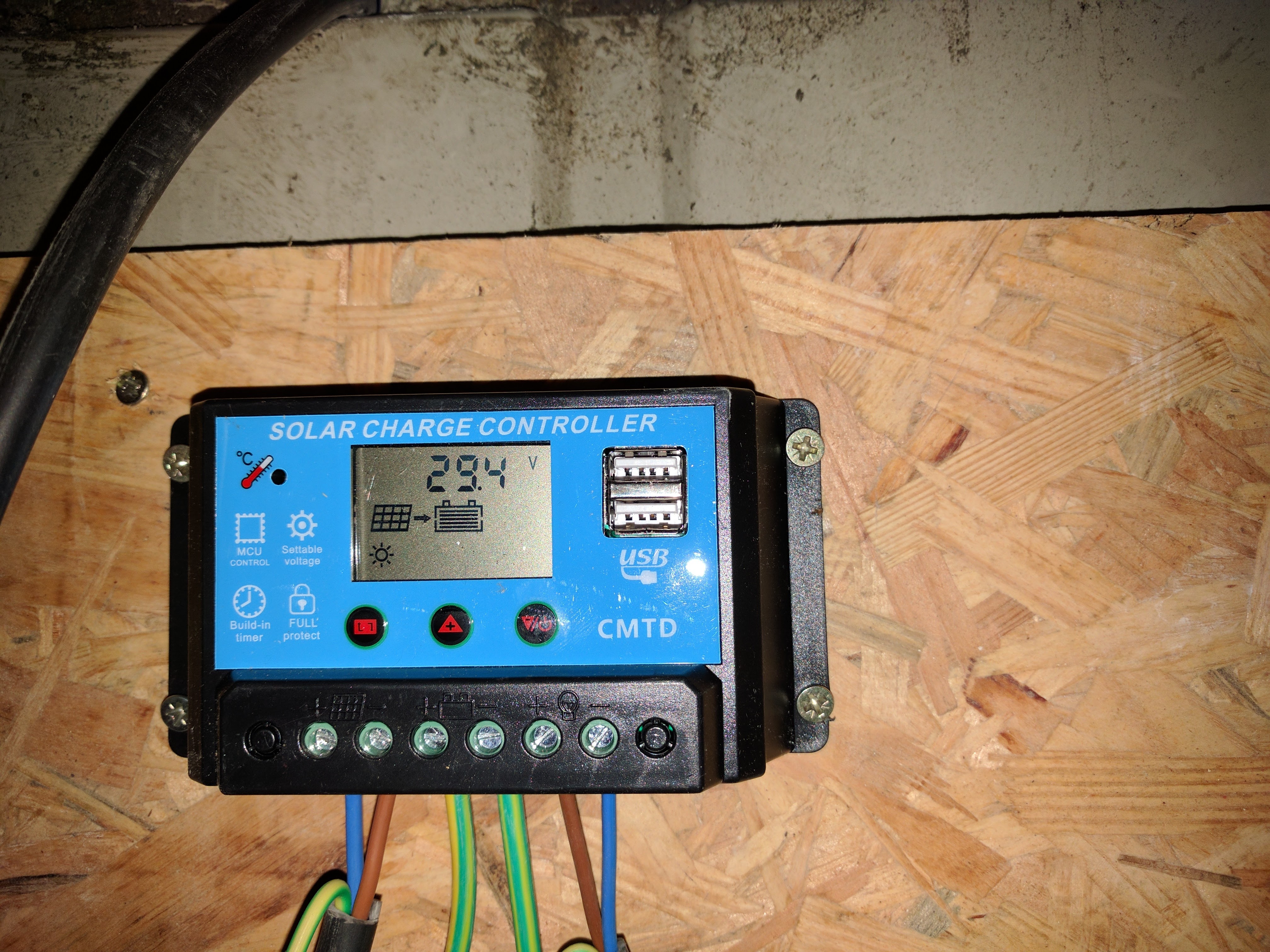 Control de charge panneau solaire