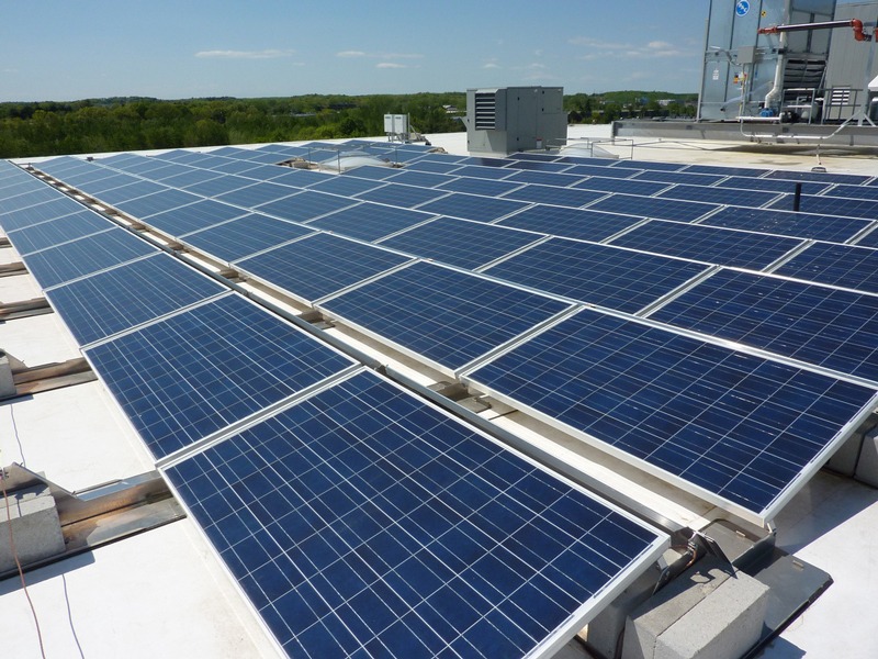 Panneau solaire arrondie