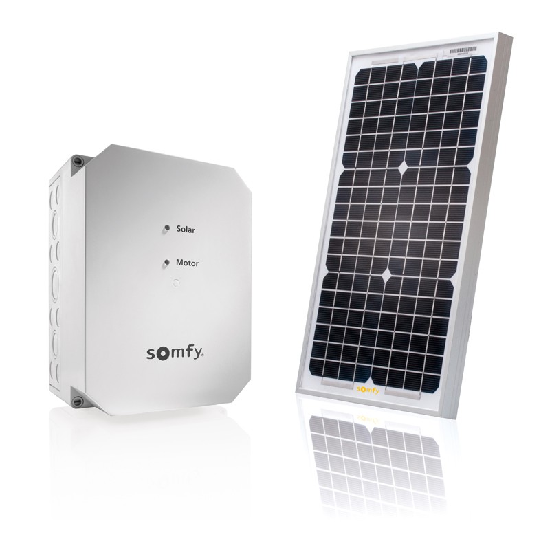 Panneau solaire pour porte de garage