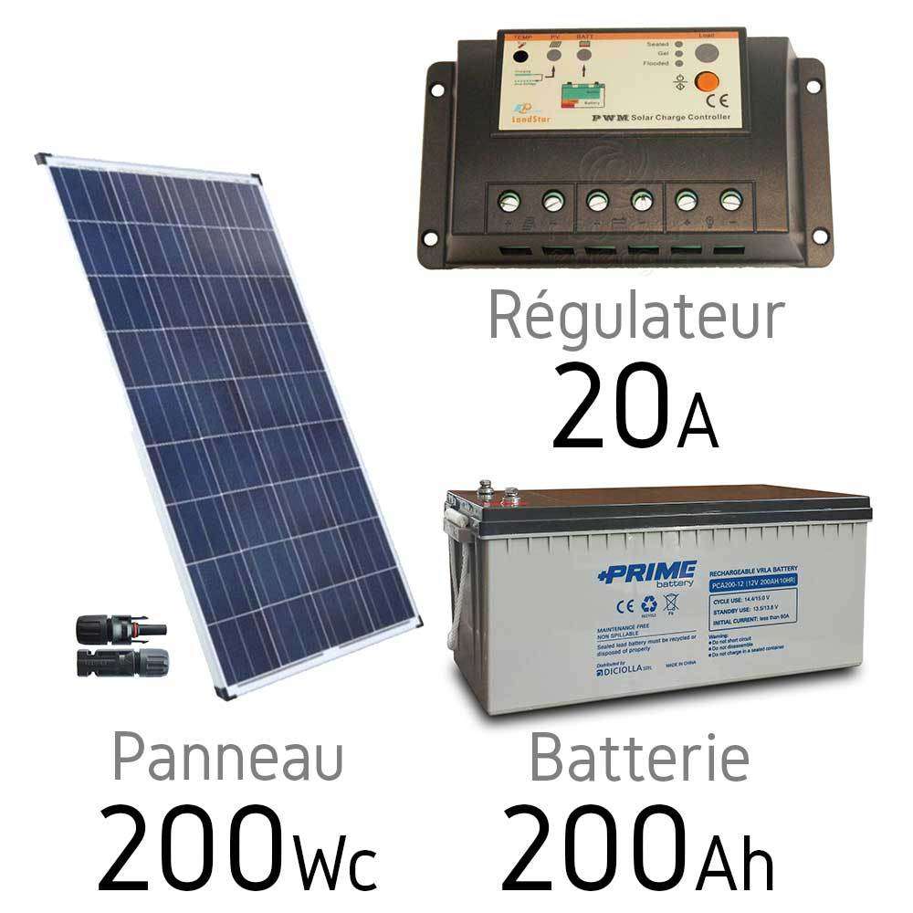 Quel regulateur pour panneau solaire 200w