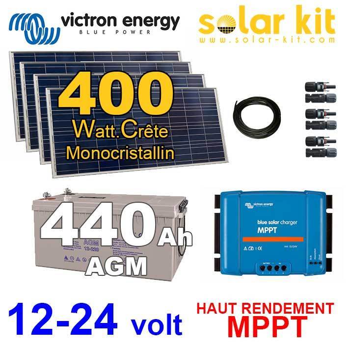 Panneau solaire 24v batterie 12v