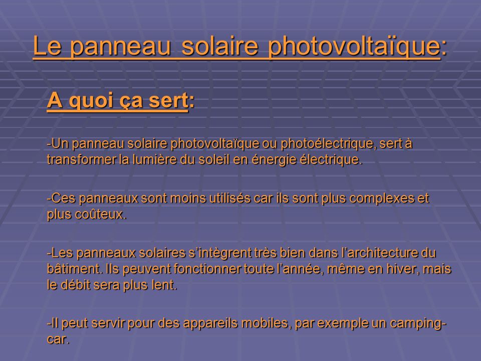 Diapo panneau solaire