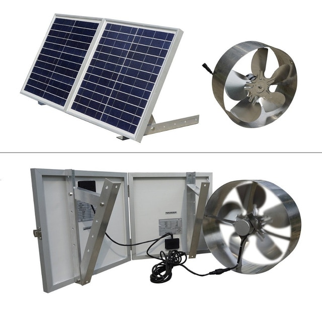Panneau solaire et ventilateur